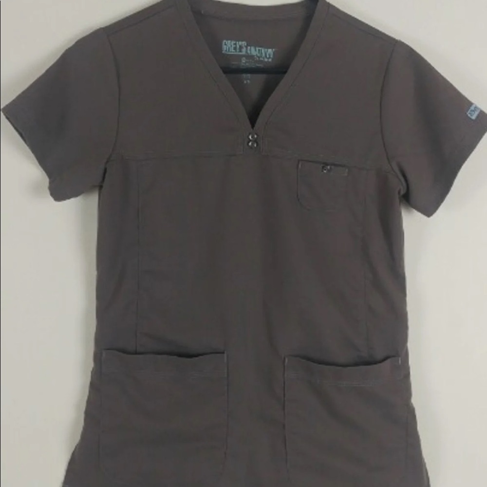 GREY’S ANATOMY Brown Scrub Top